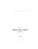Theoretical studies on the structure and dynamics of room-temperature ionic liquids