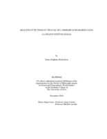 Réalités et fictions du travail de l'immigré Subsaharien dans la France postcoloniale