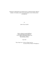 Regional deposition of particles in an image-based airway model: Cfd simulation and left-right lung ventilation asymmetry
