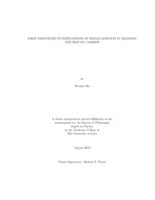 First principles investigations of single dopants in diamond and silicon carbide