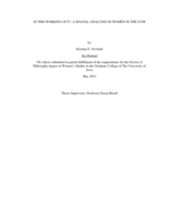 Is this working out?: a spatial analysis of women in the gym