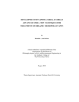 Development of nanomaterial-enabled advanced oxidation techniques for treatment of organic micropollutants