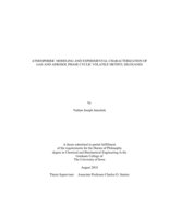 Atmospheric modeling and experimental characterization of gas and aerosol phase cyclic volatile methyl siloxanes