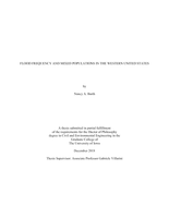 Flood frequency and mixed populations in the western United States