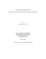 Geographies of responsibility: the cultural logic of 21st century weather emergencies