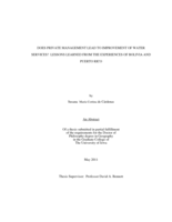 Does private management lead to improvement of water services? Lessons learned from the experiences of Bolivia and Puerto Rico