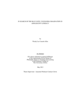 In search of the blue note: un/folding imagination in adolescent literacy
