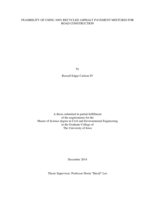 Feasibility of using 100% recycled asphalt pavement mixtures for road construction