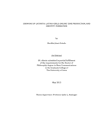 Growing up Latinita: Latina girls, online 'zine production, and identity formation