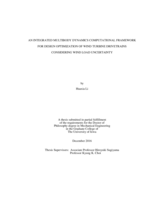 An integrated multibody dynamics computational framework for design optimization of wind turbine drivetrains considering wind load uncertainty