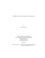 Perspectives of responsible sexual behavior