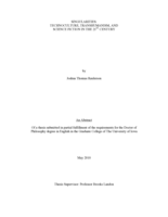 Singularities: technoculture, transhumanism, and science fiction in the 21st Century