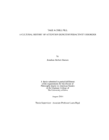 Take a chill pill: a cultural history of Attention Deficit/Hyperactivity Disorder