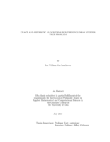 Exact and heuristic algorithms for the Euclidean Steiner tree problem