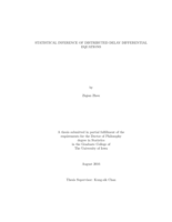Statistical inference of distributed delay differential equations