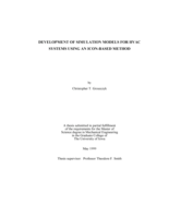 Development of simulation models for HVAC systems using an icon-based method