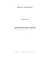 The American Donor: an Exploration of the Modern Individual Donor