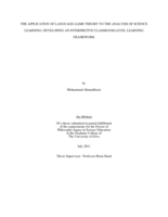 The application of language-game theory to the analysis of science learning: developing an interpretive classroom-level learning framework