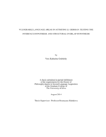 Vulnerable language areas in attriting L1 German: testing the interface hypothesis and structural overlap hypothesis