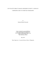 Low velocity impact damage assessment in IM7/977-3 cross-ply composites using 3D computed tomography
