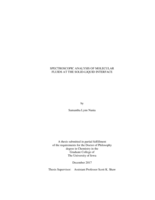 Spectroscopic analysis of molecular fluids at the solid-liquid interface