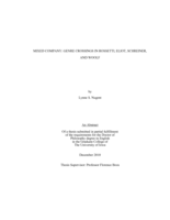 Mixed company: genre crossings in Rossetti, Eliot, Schreiner, and Woolf