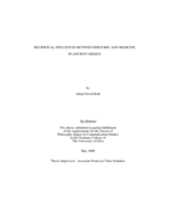 Reciprocal influences between rhetoric and medicine in ancient Greece