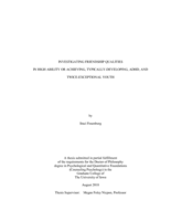 Investigating friendship qualities in high ability or achieving, typically-developing, ADHD, and twice-exceptional youth
