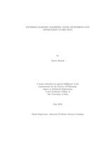 Extreme Learning Machines: novel extensions and application to Big Data