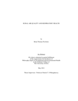 Rural air quality and respiratory health