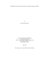 The effects of trust on the use of adaptive cruise control