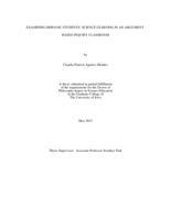 Examining Hispanic students' science learning in an argument-based inquiry classroom