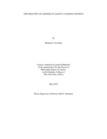 The practice of ἄσκησις in Galen's Avoiding distress