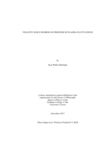 Velocity space degrees of freedom of plasma fluctuations