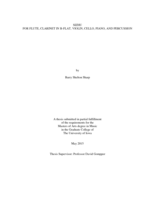 Sizhu: for flute, clarinet in B-flat, violin, cello, piano, and percussion