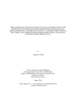 First-generation college students of color attending PWIs in the Midwest relationship among help-seeking behaviors for racial microaggressions, academic self-efficacy, academic stress, mental well-being, and career decision-making difficulties: using social cognitive career theory (SCCT).