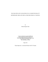 The creation and validation of an augmented reality orthopaedic drilling simulator for surgical training