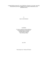 Communities of death: Walt Whitman, Edgar Allan Poe, and the nineteenth-century American culture of mourning and memorializing