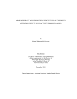 Arab immigrant Muslim mothers' perceptions of children's attention deficit hyperactivity disorder (ADHD)