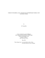 Crisis in neoliberal Asia: violence in contemporary Korean and Japanese cinema