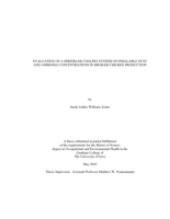 Evaluation of a sprinkler cooling system on inhalable dust and ammonia concentrations in broiler chicken production