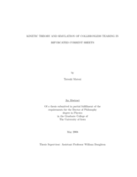 Kinetic theory and simulation of collisionless tearing in bifurcated current sheets