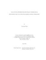 Non-convex methods for spectrally sparse signal reconstruction via low-rank Hankel matrix completion