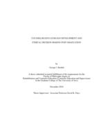 Counselor educator ego development and ethical decision-making post graduation