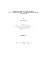 Red Nations: The transatlantic relations of the American Indian radical sovereignty movement in the late Cold War