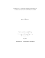 Computational modeling of the combustion and gasification zones in a downdraft gasifier