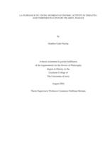La puissance du choix: women's economic activity in twelfth- and thirteenth-century Picardy, France
