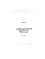 Variable screening method using statistical sensitivity analysis in RBDO