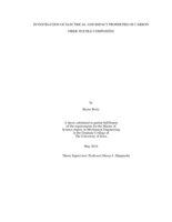 Investigation of electrical and impact properties of carbon fiber textile composites