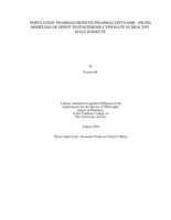 Population pharmacokinetic/pharmacodynamic (PK/PD) modeling of depot testosterone cypionate in healthy male subjects